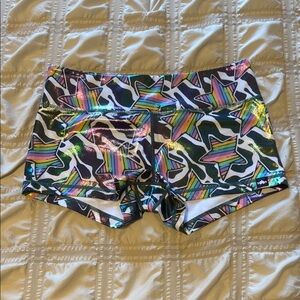 WODBOTTOM CrossFit Work Out Shorts Shortie RAINBOW STARS